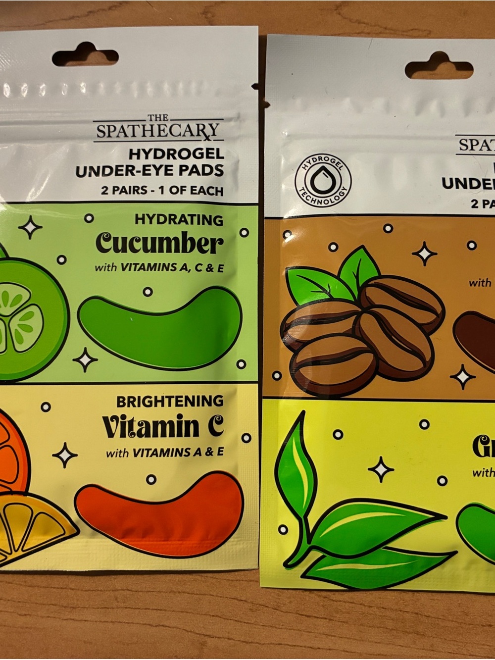 Hydrating Cucumber Hydrogel Under-Eye Pads - Green